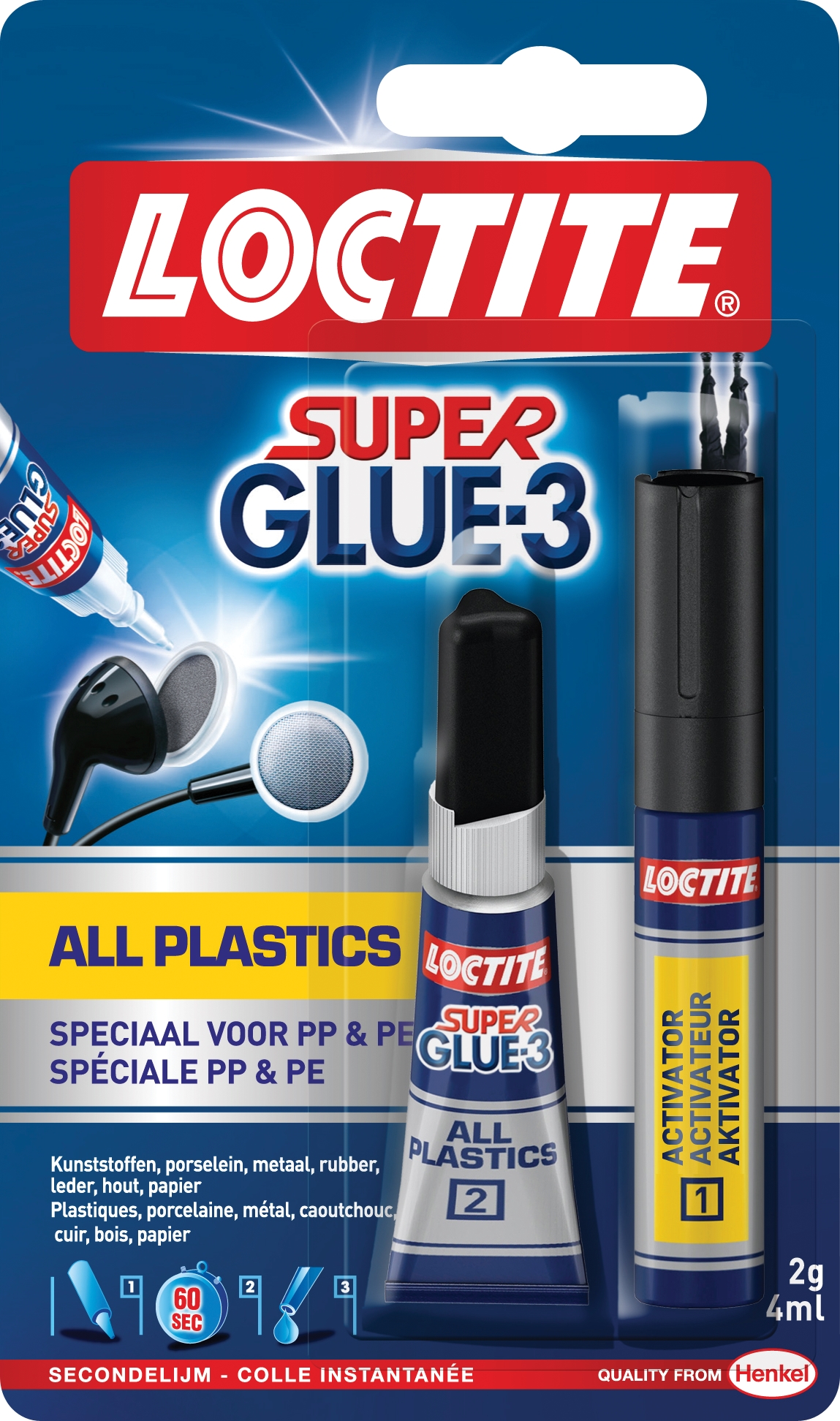Rectavit Loctite Superglue-3 All Plastics 2g + 4ml