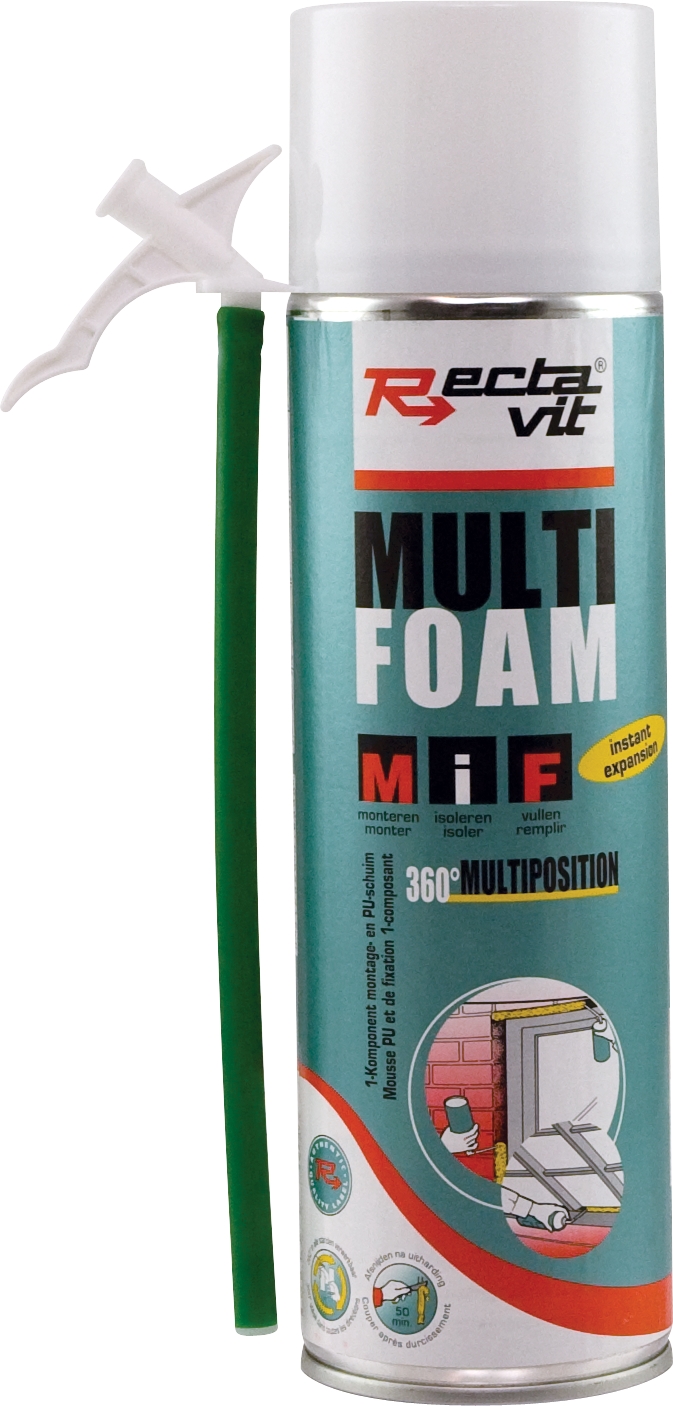 Rectavit Multi Foam - All Applications Mousse Pu Vert 500ml