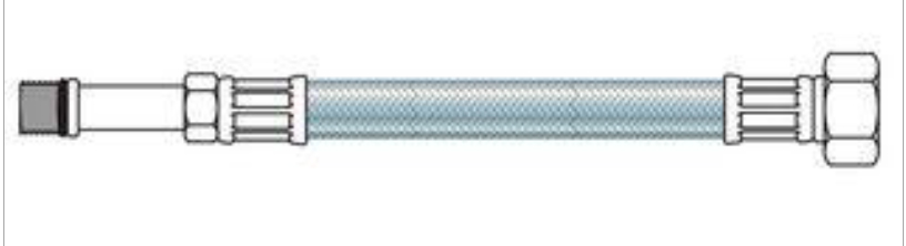 1 Sanflex 30 cm - M10 L x 3/8" F - rubber