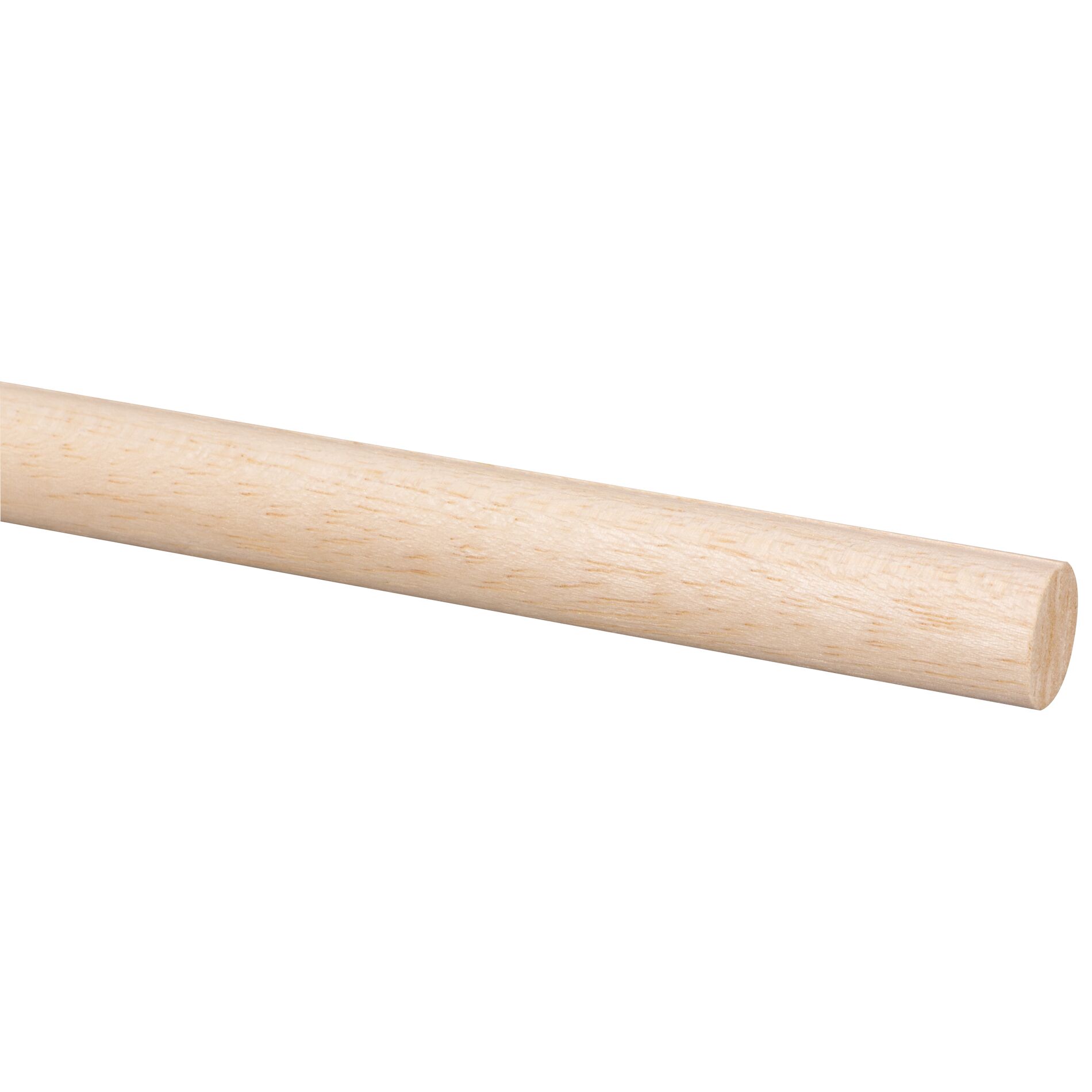 Bâton rond bois dur blanc Ø14mm - 270cm