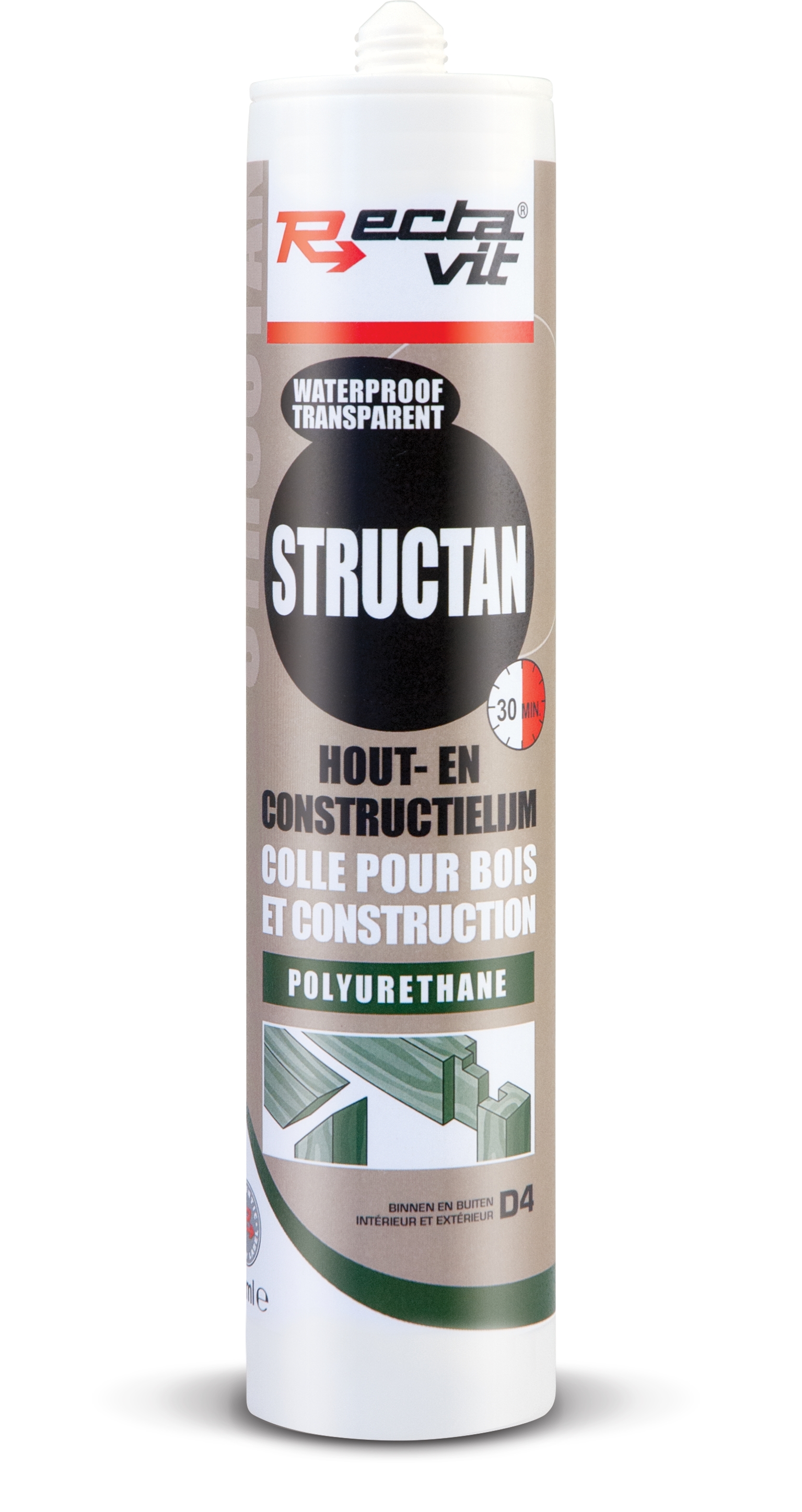 Rectavit Structan - Constructielijm Transparant 310ml