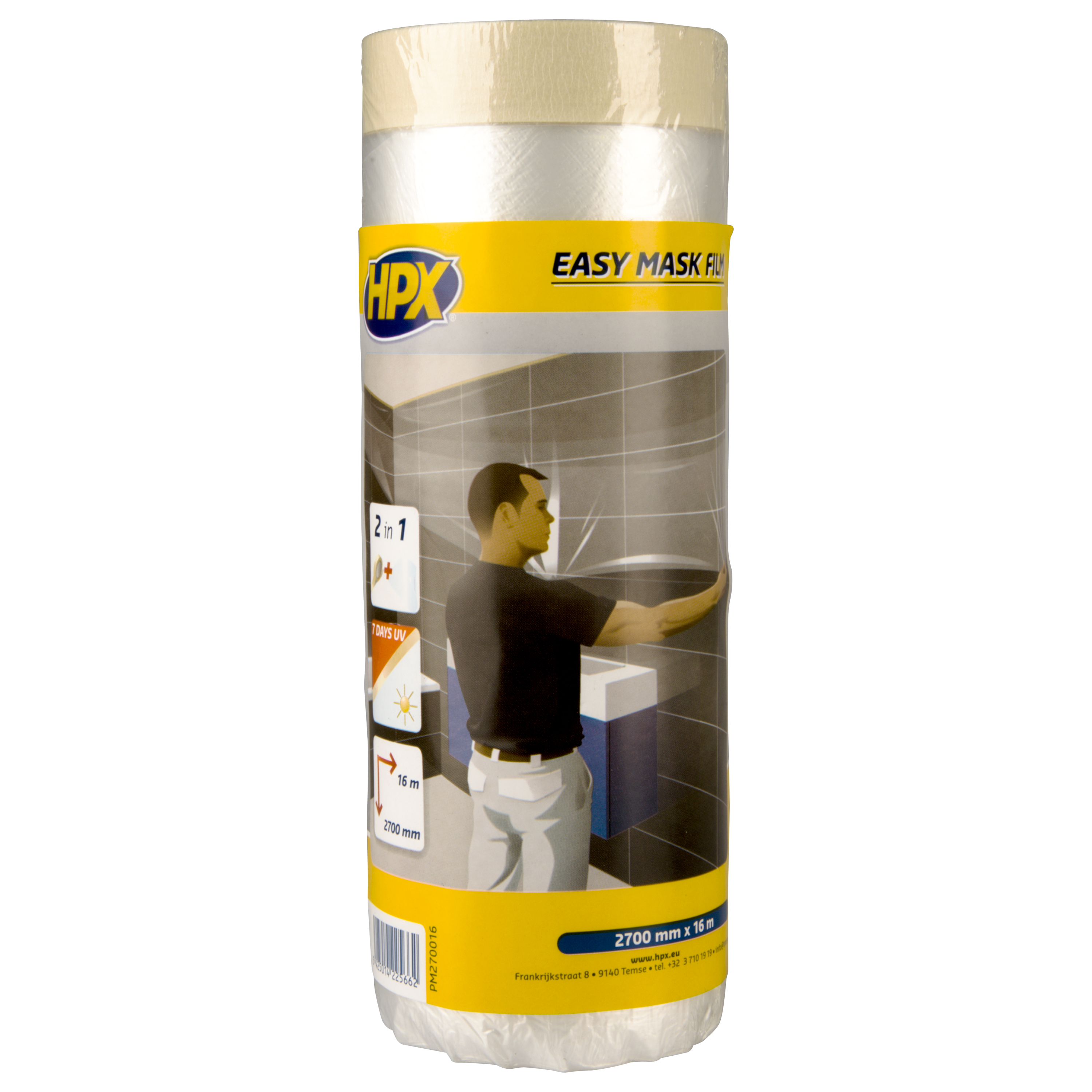 HPX Easy Mask Film Afdekfolie Crêpepapier - 2700mm x 16m