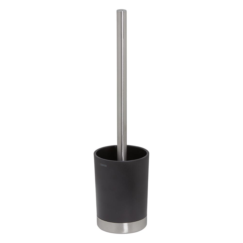 Tiger Tune Brosse WC avec support autoportante Acier inoxydable brossé / Noir