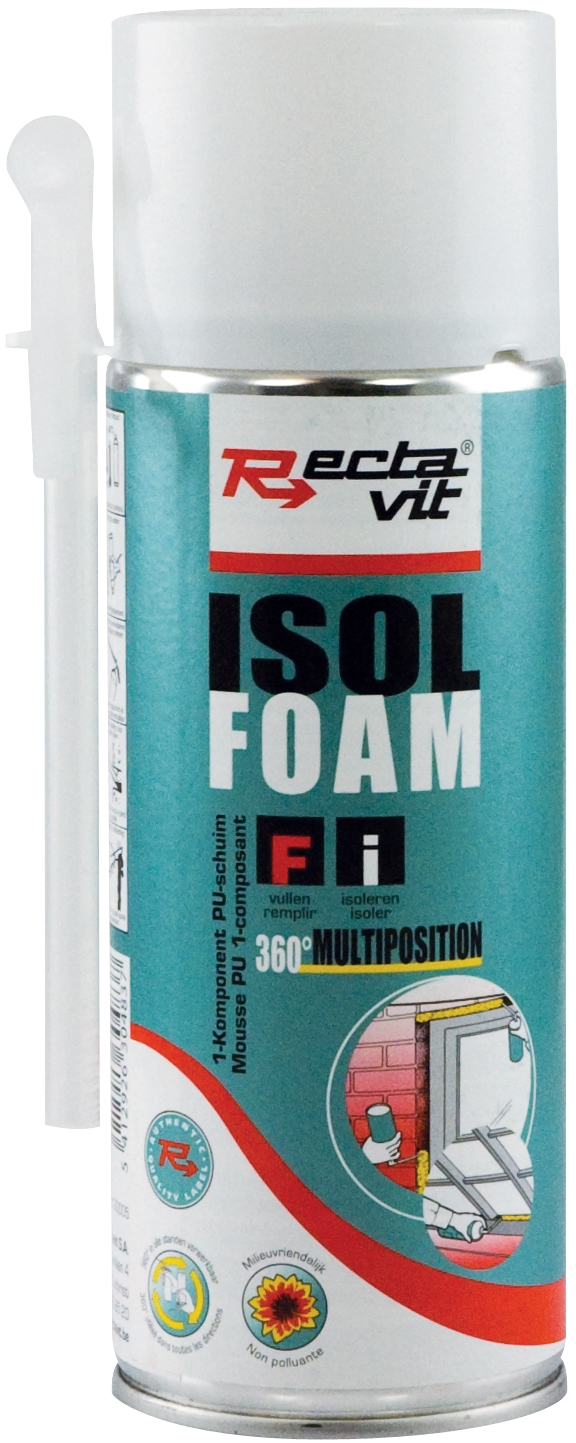 Rectavit Isol Foam - 360° High Volume Mousse Pu Vert 300ml