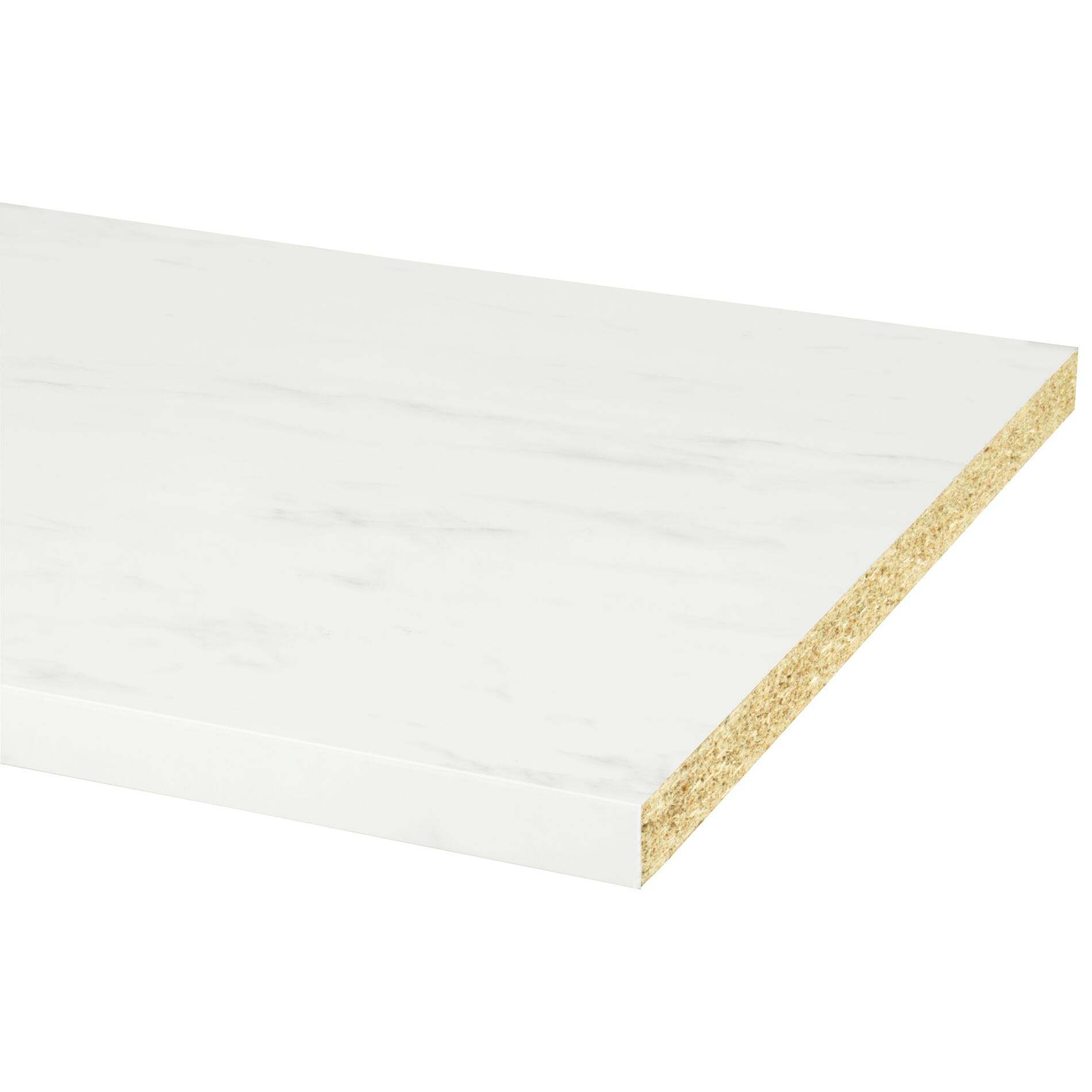 Cando plan de travail 304x64x3,8cm marbre blanc