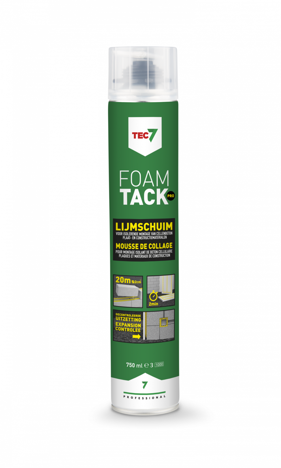 Tec7 Foamtack (Pro) 750ml - Lijmschuim