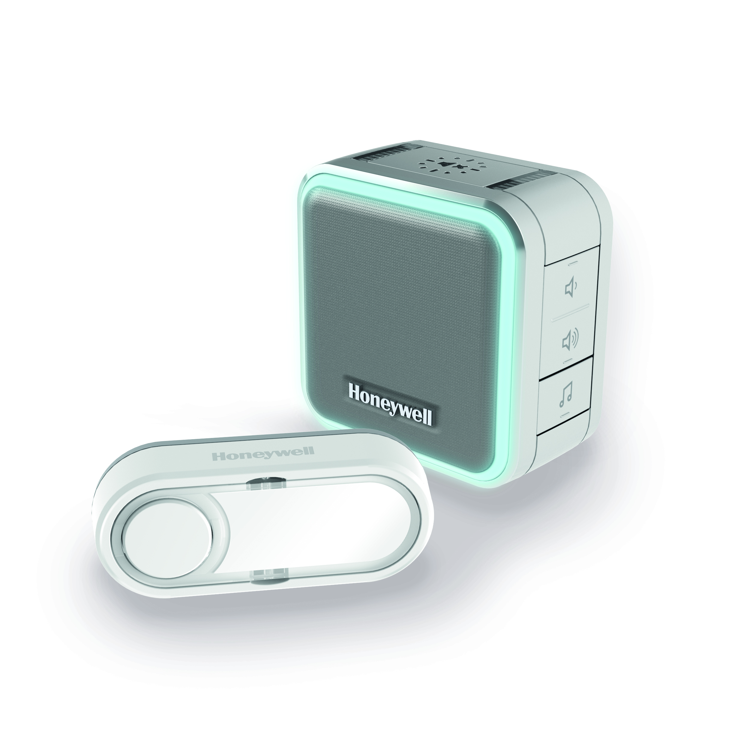 Honeywell draadloze bel met halo-licht grijs