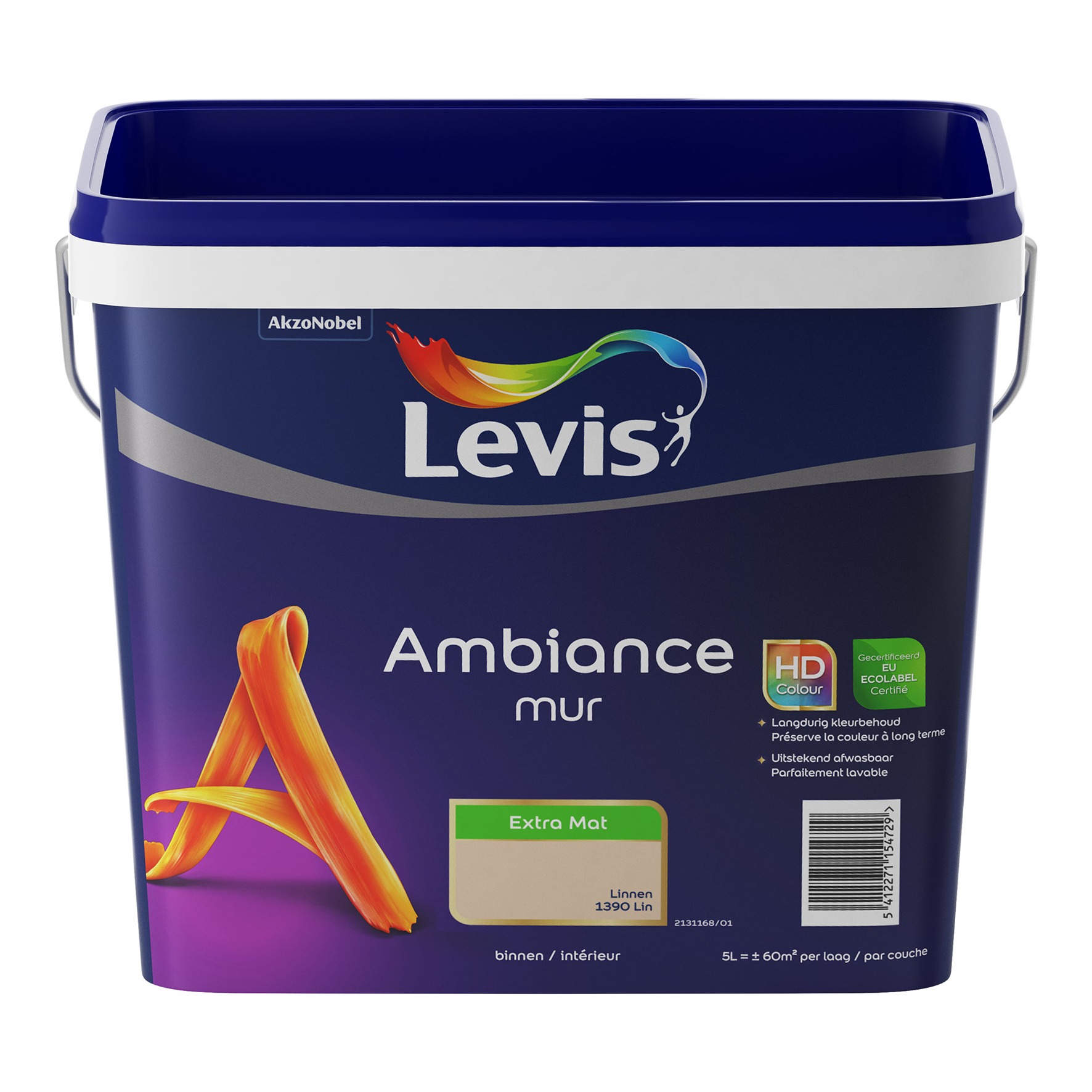 Levis Ambiance Mur Extra Mat 5l Linnen