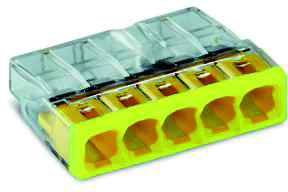 WAGO BORNE RAPIDE 5X 0.5-2.5MM 100PC JAUNE
