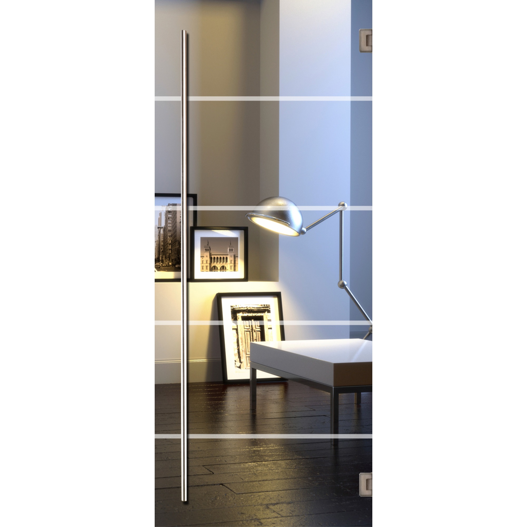 Porte en verre vetro C002 730x2010mm