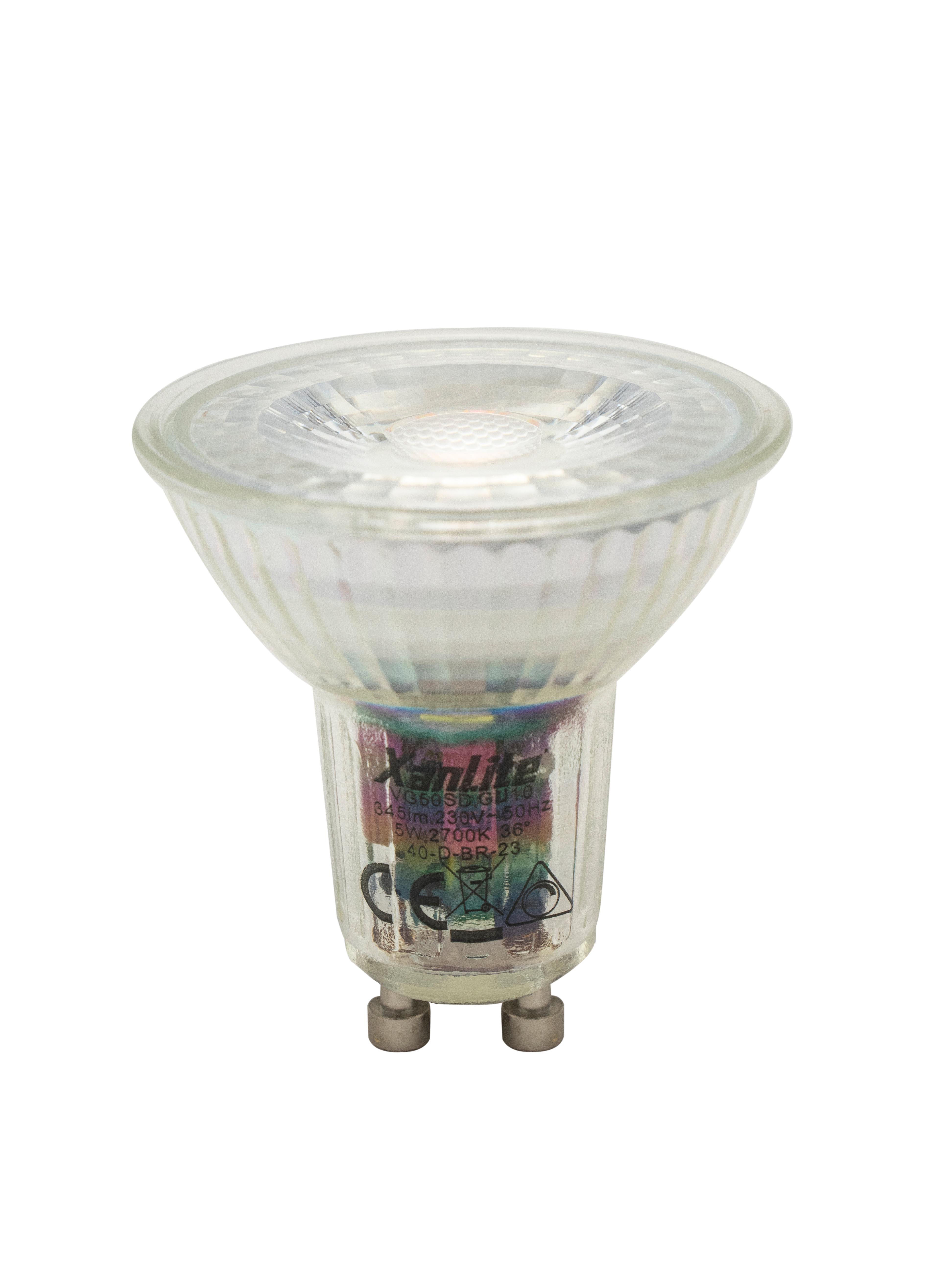 Xanlite SMD LED spot dimbaar GU10 - 345 lm (=50W) - 2700k - zeer warm wit licht