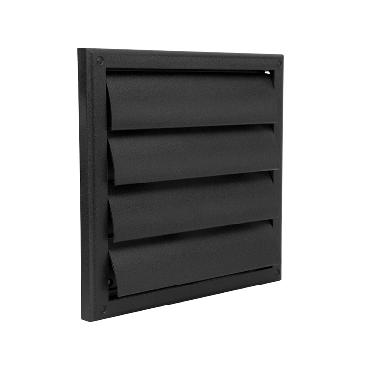 Renson opbouw dampkaprooster PVC 733 zwart 187x187mm