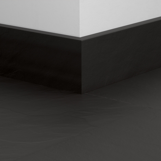 Quick-Step sol stratifié - Plinthe parquet 5492 Ardoise noire - Pack 6 pièces