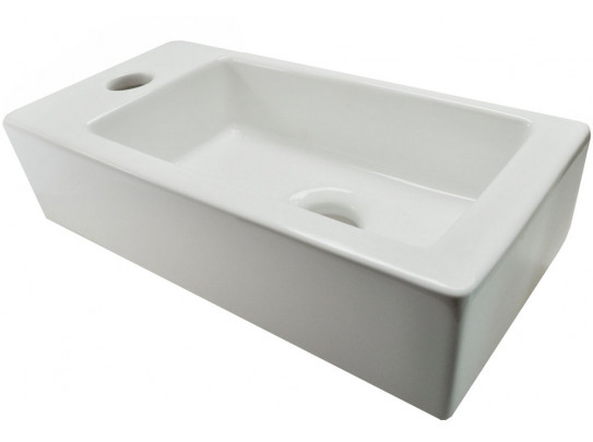 Aquatrends Trevi lave-mains mini gauche 36x18x9cm blanc