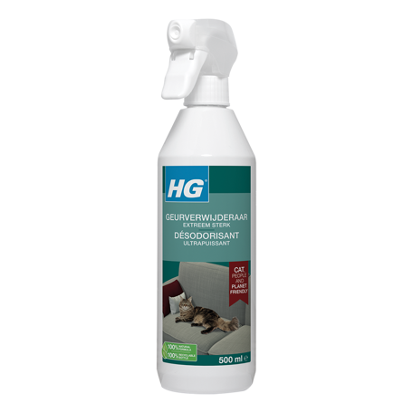 HG désodorisant ultrapuissant pour chats 500ml