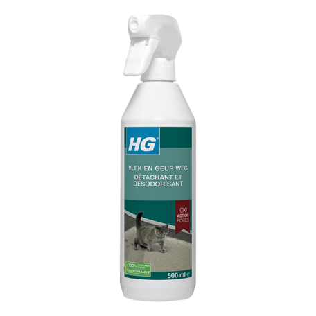 HG détachant et désodorisant pour chats 500ml