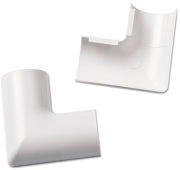 CLIP-OVER COIN PLAT 30X15MM BLANC
