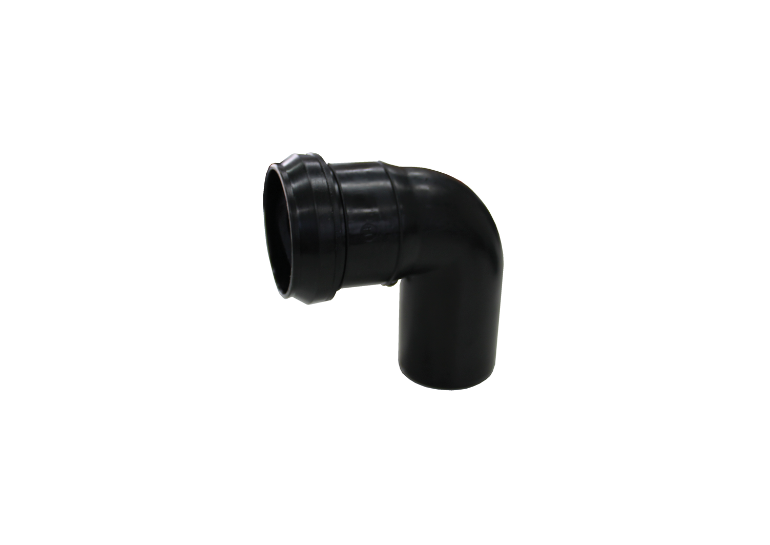 Coude sanitaire avec joint d'étanchéité polypropylène Ø50 - 87° noir M/F