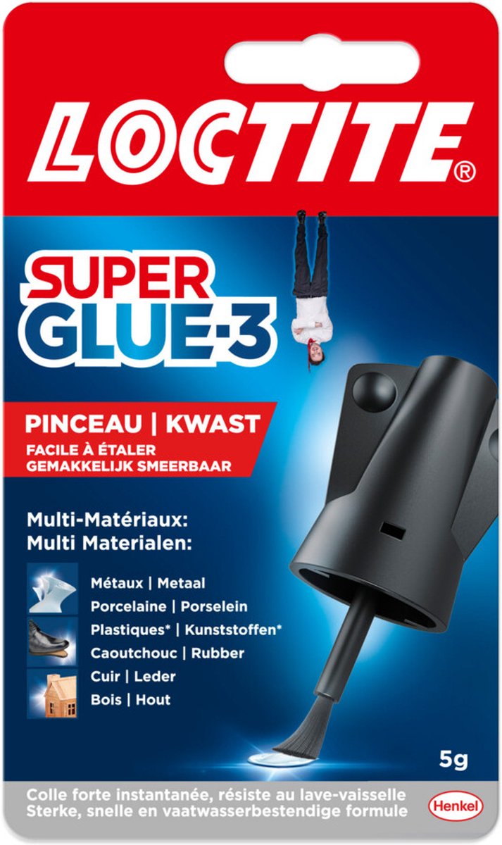 Loctite Colle Instantanee - Brosse Translucide 5g