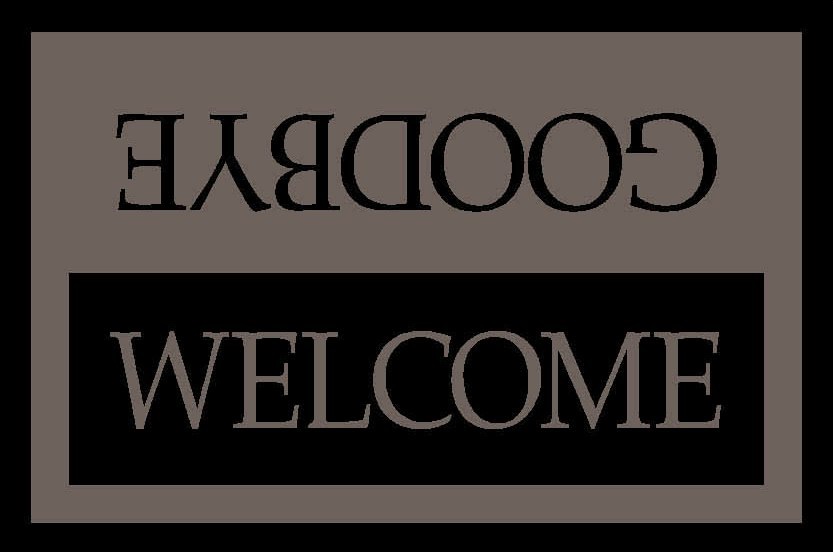 TAPIS welcome goodbye 40X60cm