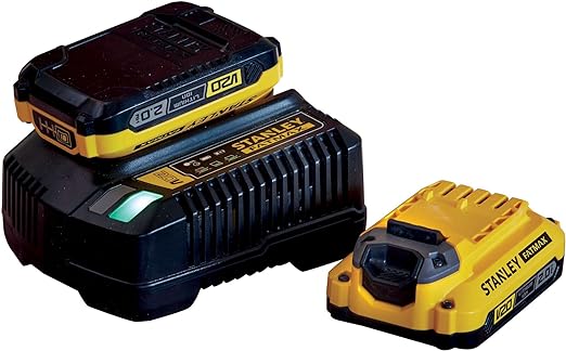 STANLEY SFMCB12D2-QW 18V STARTERSET 2X 2.0AH+LADER