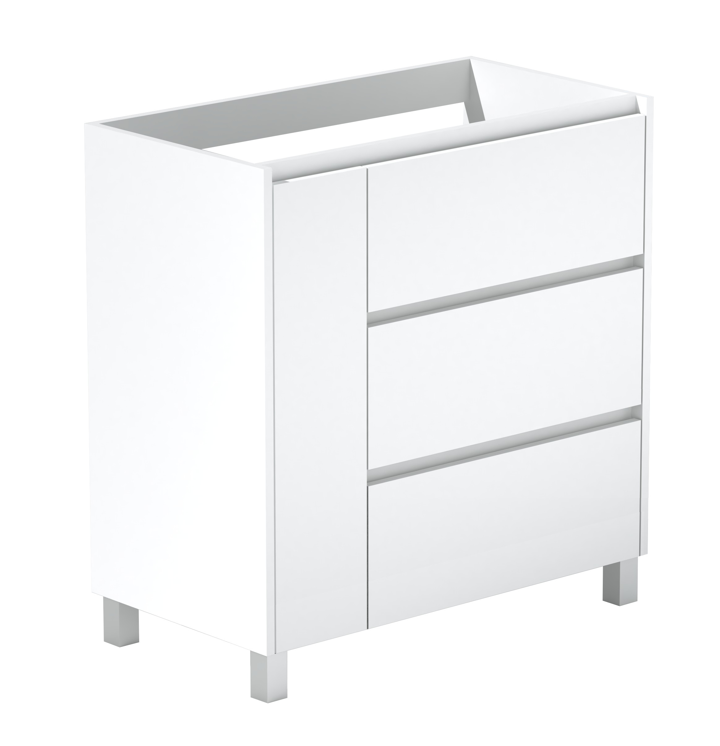 Sanimar 600830 Palm onderkast 80cm mat wit
