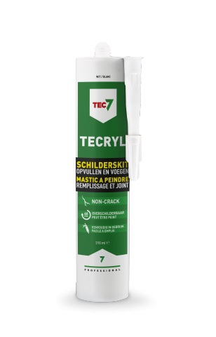 Tec7 Tecryl 310ml Blanc - Mastic A Peindre Professionnel