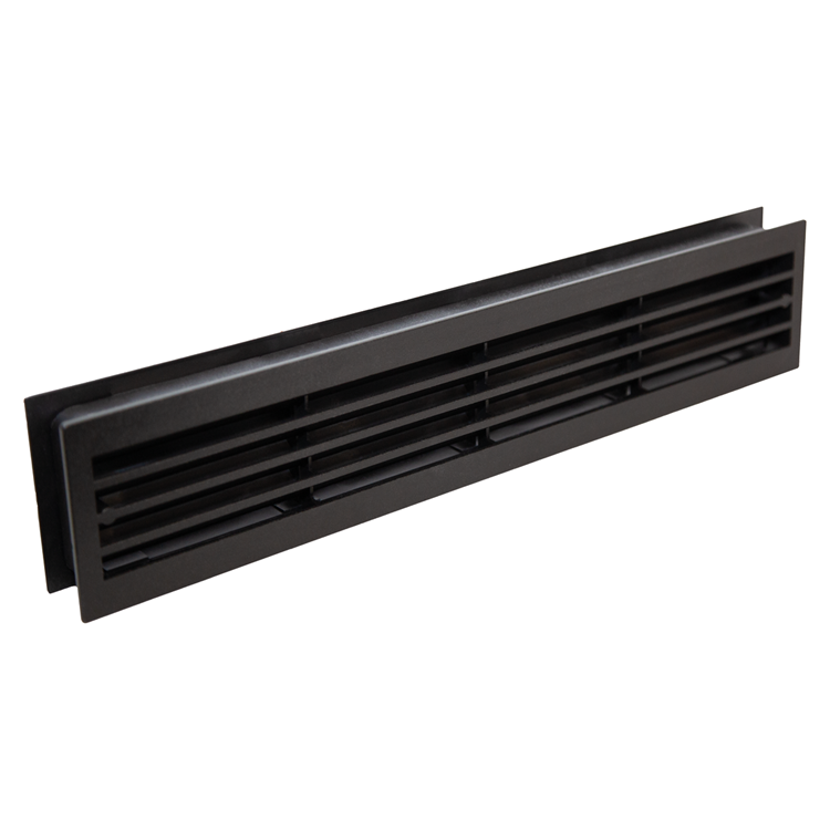 Renson deurrooster PVC 461 zwart 450x90mm