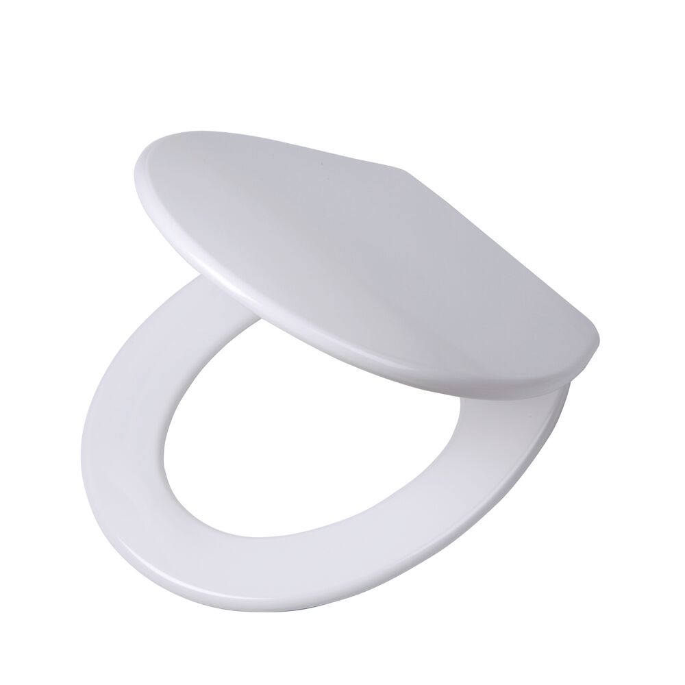 Tiger Boston Toiletbril met deksel Duroplast Wit / Chroom