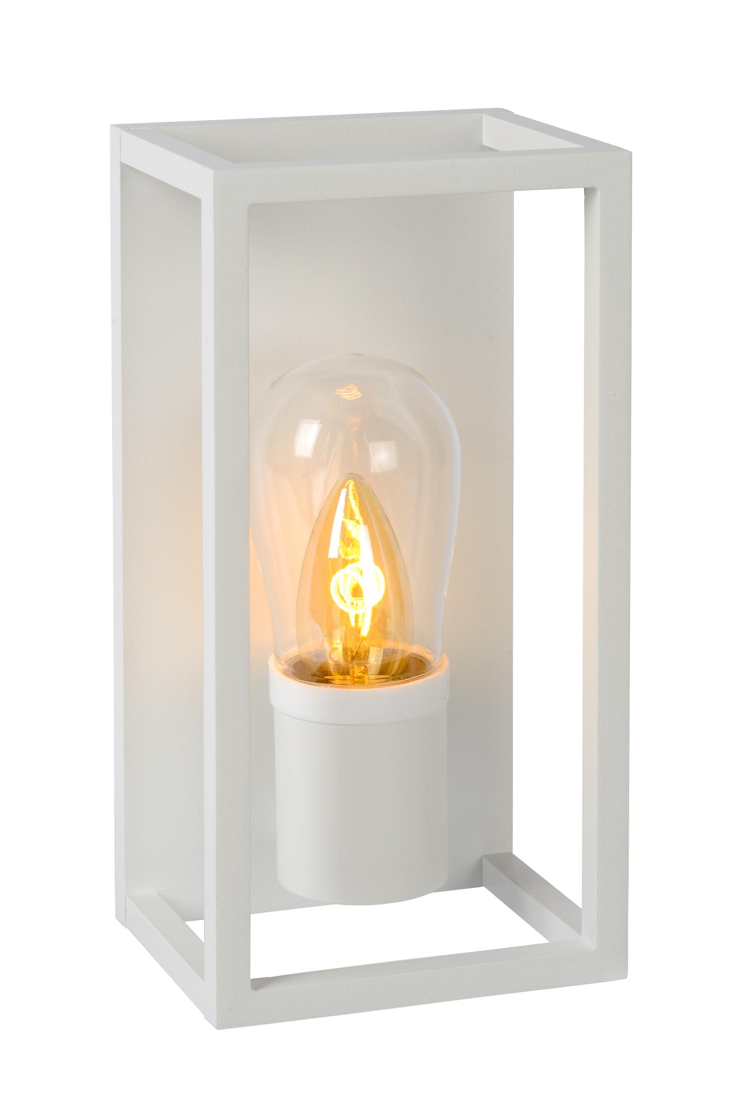 Lucide CARLYN - Wandlamp Badkamer - 1xE14 - IP54 - Wit