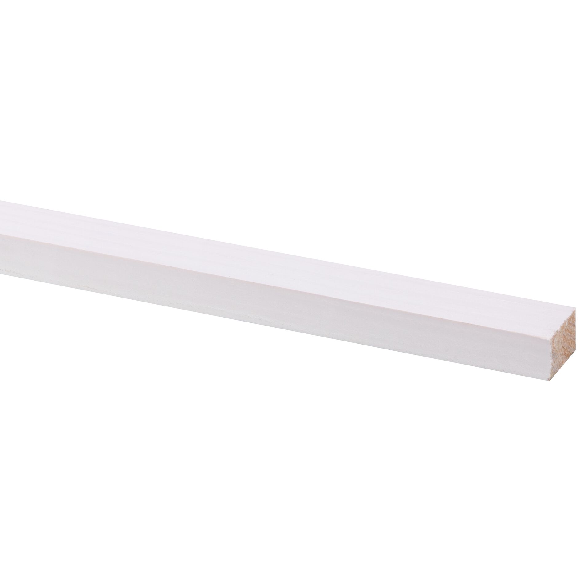 Schaaflat grenen gegrond wit 12x18mm - 270cm