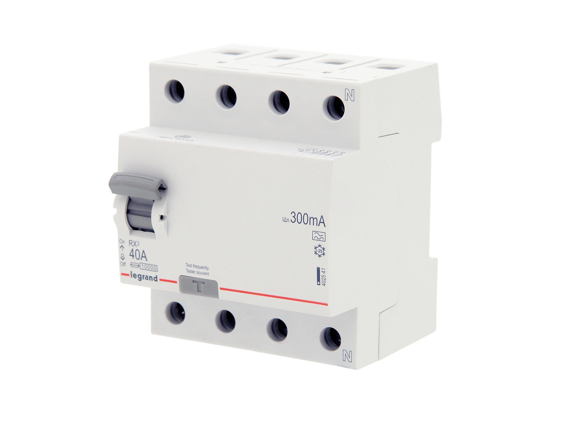 DIFFERENTIEEL RX3 4P 40A 300MA