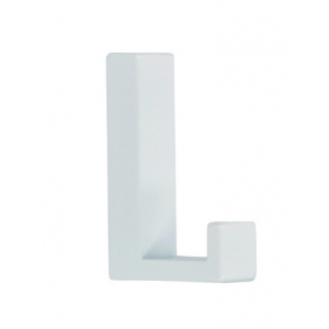 Crochet simple ZMC aveugle blanc 15x61x40 mm