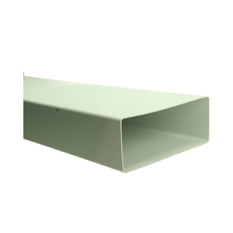 Renson PVC buisstuk rechthoekig 1m 7028 wit 220x90mm