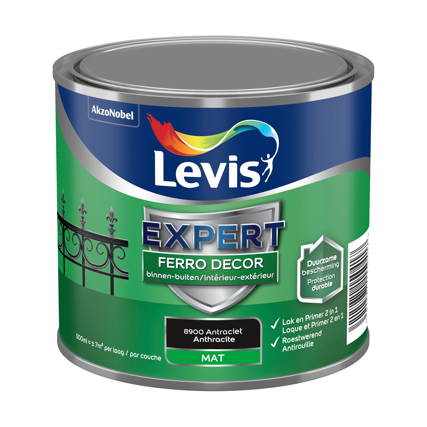 Levis Ferro Decor 0.5l Noir Mat