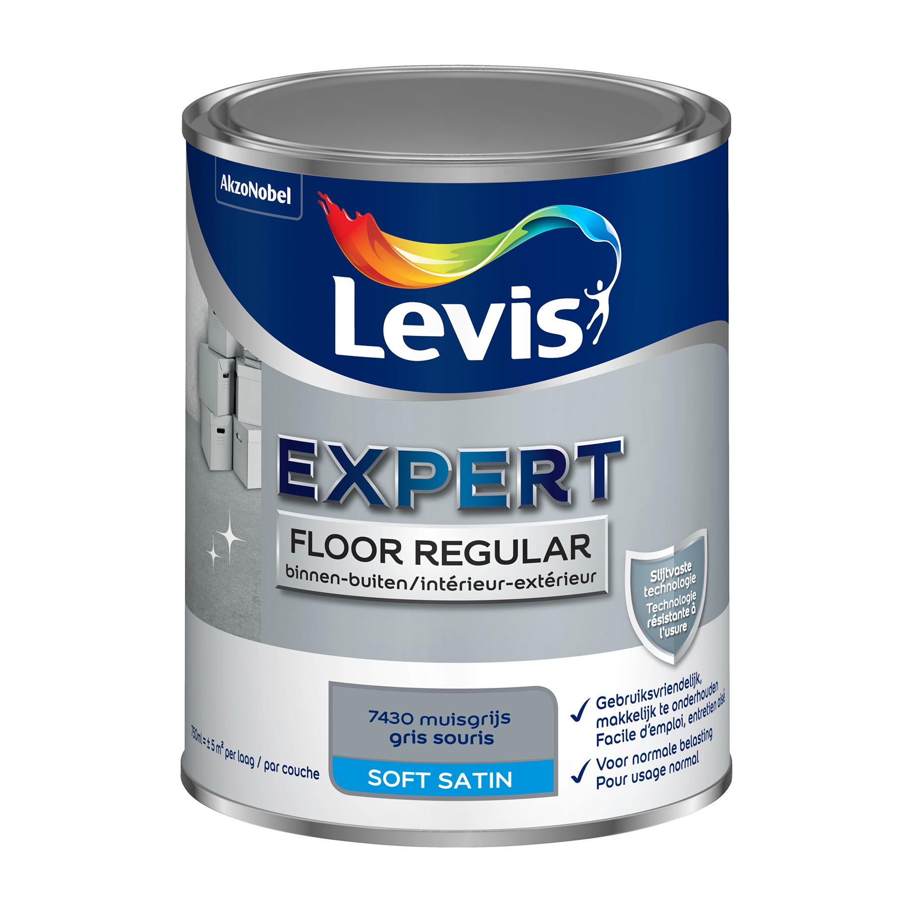 Levis Floor Regular 0.75l Muisgrijs