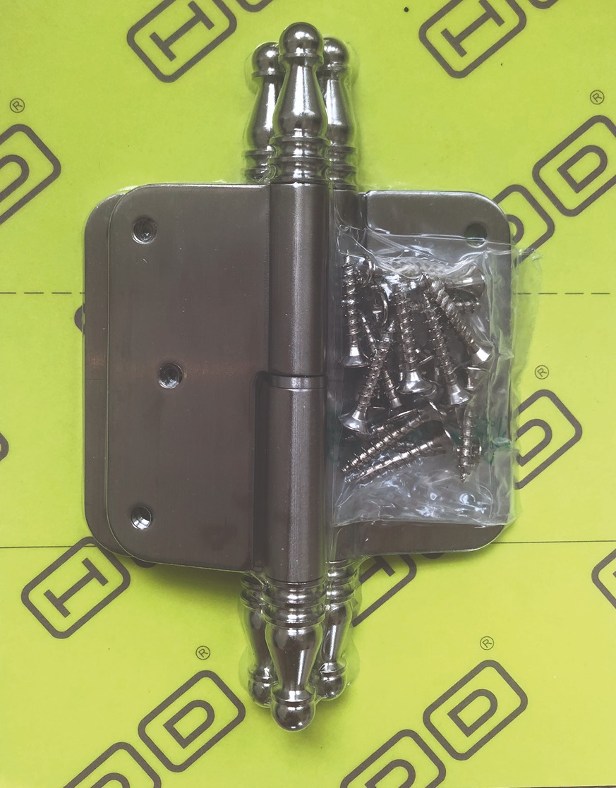 Paumelle Skin HDD 80x80x2,5mm Vase Inox Plus Gauche (3 pces + vis)
