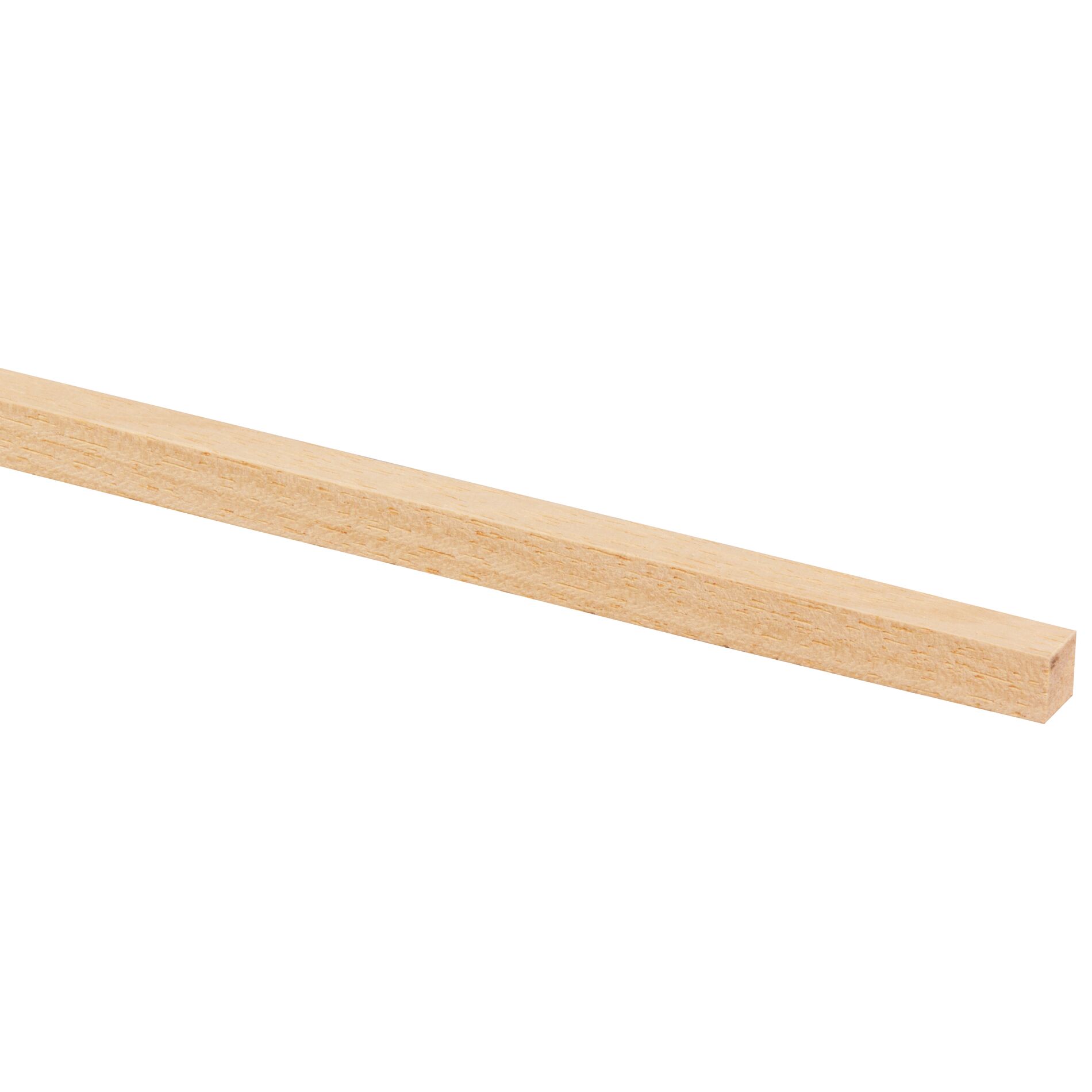 Latte rabotée bois dur blanc 9x9mm - 240cm