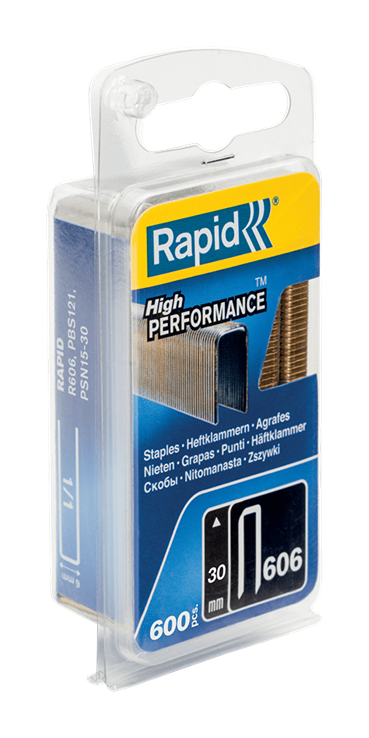 Rapid agrafes galvanisées n°606/30mm (600pcs)
