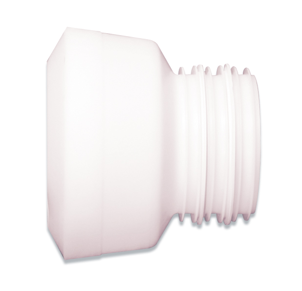 1 Jonction WC excentrique avec joint à lèvre 88/92 mm - plastique