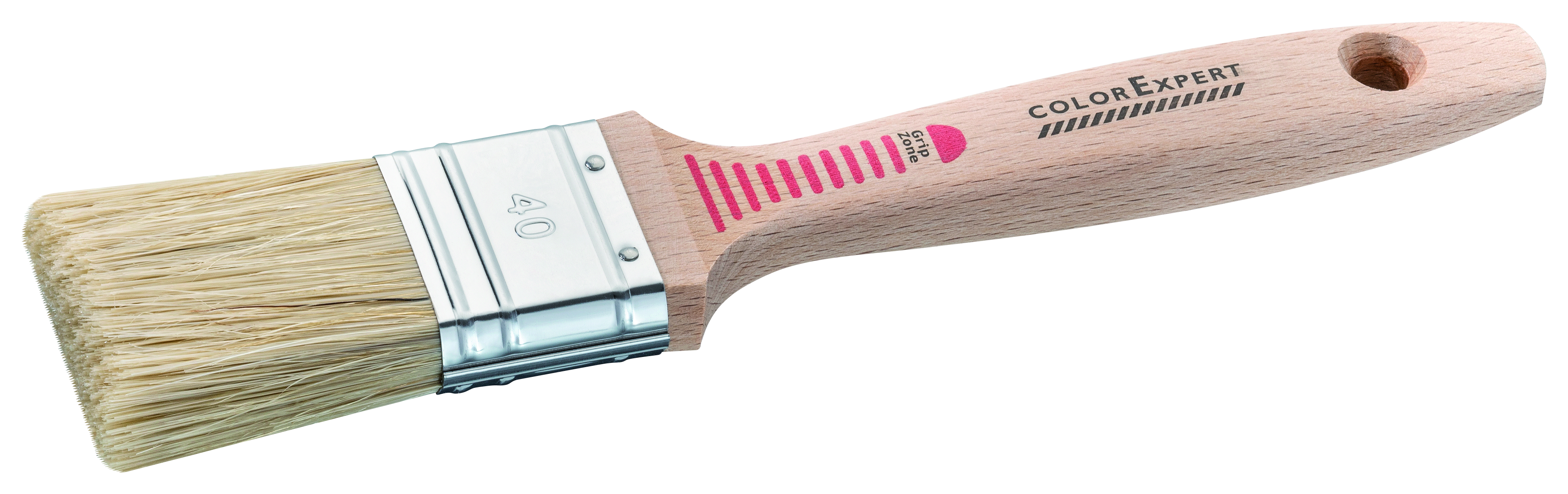 Pinceau plat en bois ergonomique 40 mm COLOR EXPERT