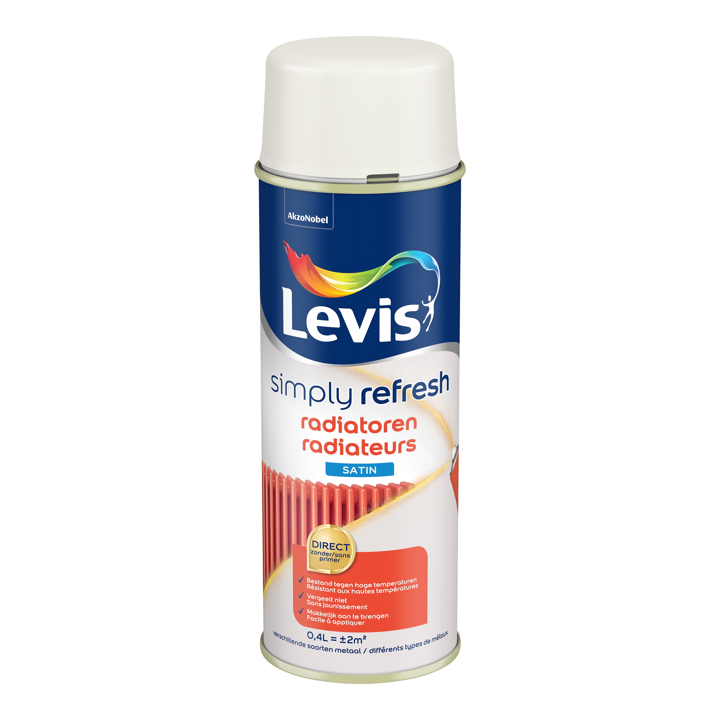 Levis Simply Refresh Radiateurs Satin Spray Canvas 400ml