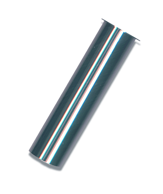 1 Buis met kraag 32 x 300 mm - verchroomde messing