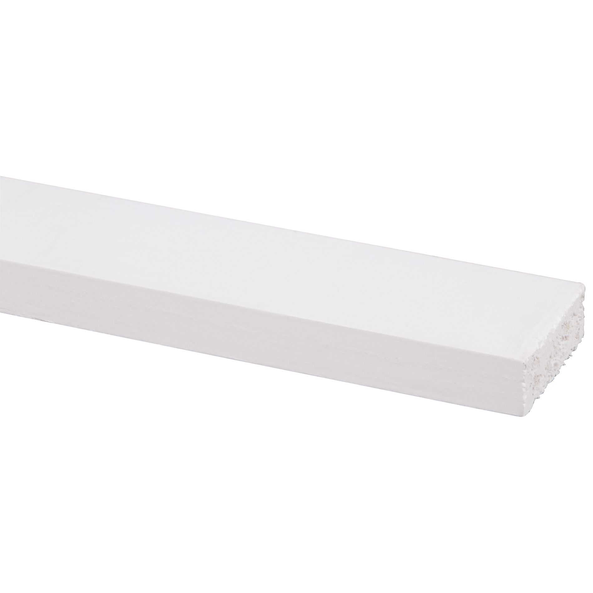 Schaaflat grenen gegrond wit 16x45mm - 270cm