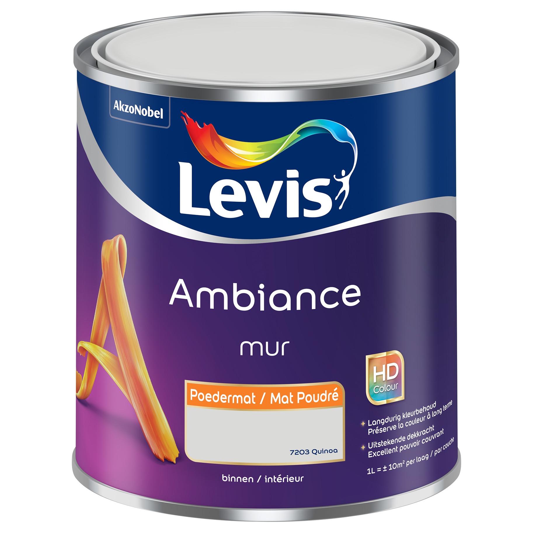 Levis Ambiance Mur Poedermat 1l Magma