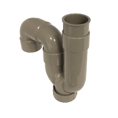 1 Wastafelsifon universeel 6/4" x 40 mm - PVC