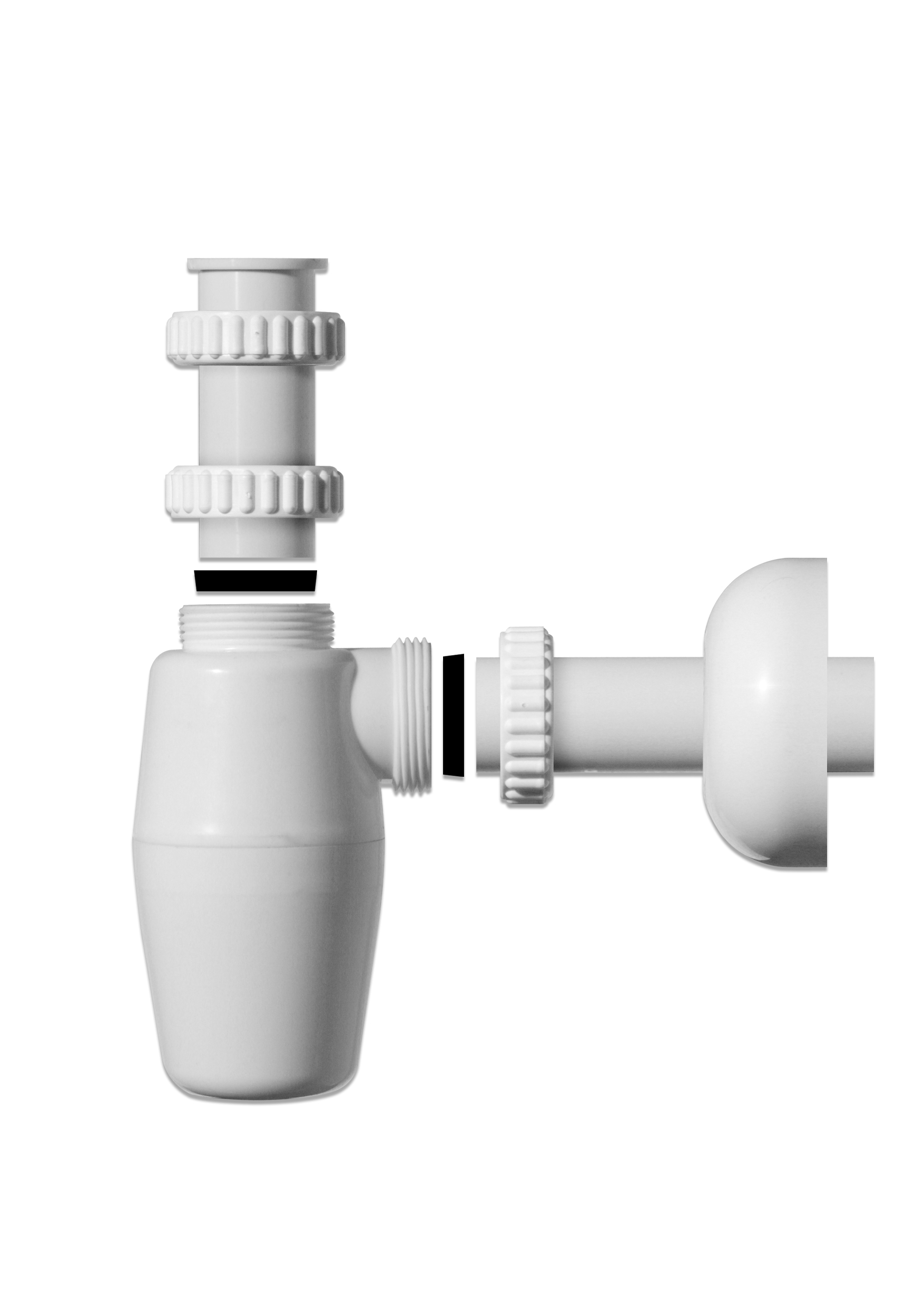 1 Siphon bouteille lavabo 5/4" x 32 mm - Polypropylène