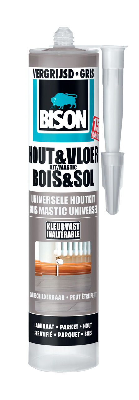 Bison Mastic Bois & Sol Gris 310ml