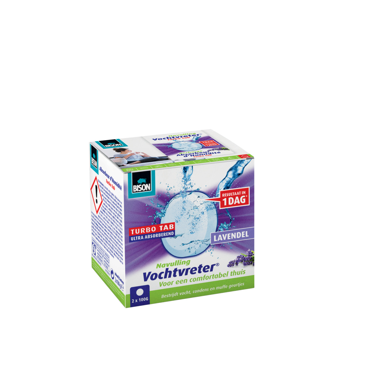 Bison Recharge Absorbeur D'Humidité Ambiance Tab 2X100g