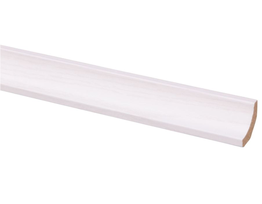 Corniche MDF structure bois blanc 22x22mm 260cm